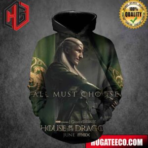 House Of The Dragon Princess Prince Aemond Targaryen Team Green All Most Choice Game Of Thrones On HBO Original 3D Hoodie T-Shirt