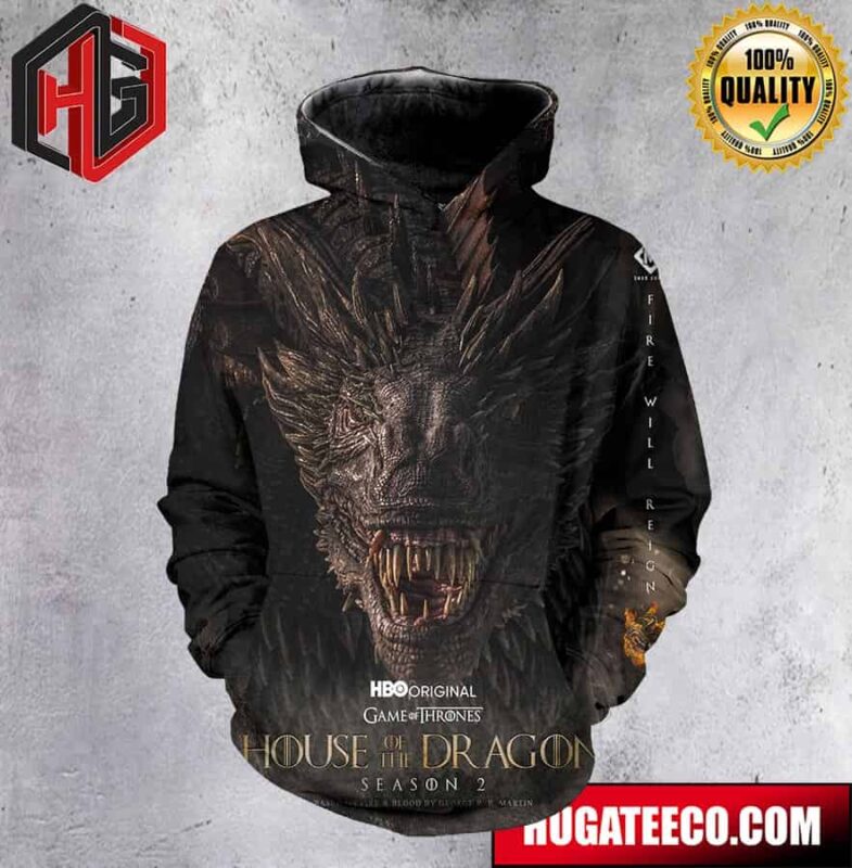House Of The Dragon Season 2 Game Of Thrones HBO Original All Over Print Unisex Hoodie T-Shirt