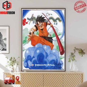 I Love Dragon Ball X One Piece By Eiichiro Oda Poster Canvas