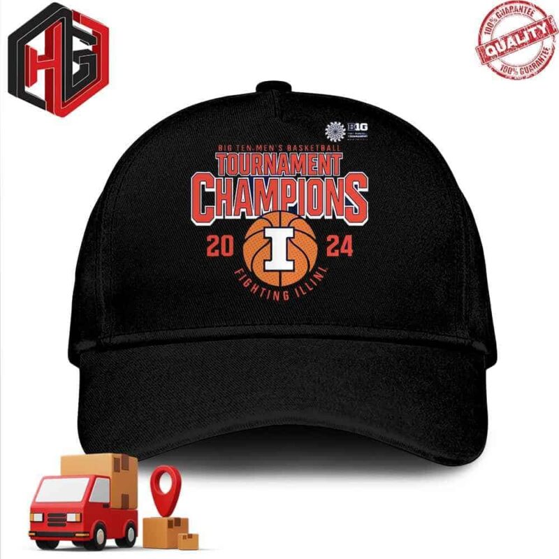 Illinois Fighting Illini 2024 Big Ten Men’s Basketball Conference Tournament Champions Classic Cap