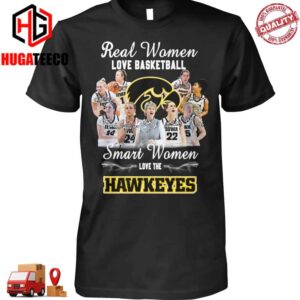 Iowa Hawkeyes Real Women Love Basketball T-Shirt