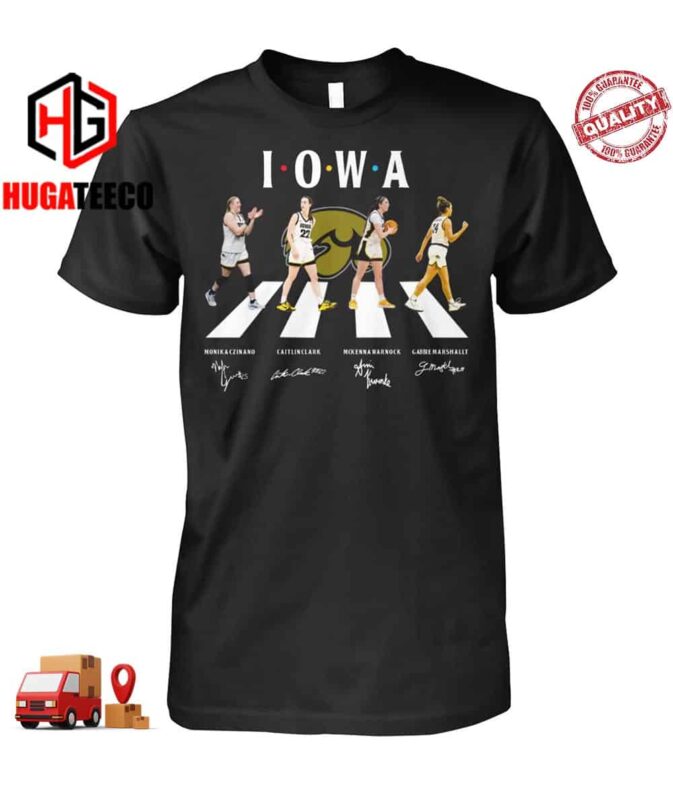 Iowa Hawkeyes Women’s Basketball Abbey Road Signatures T-Shirt