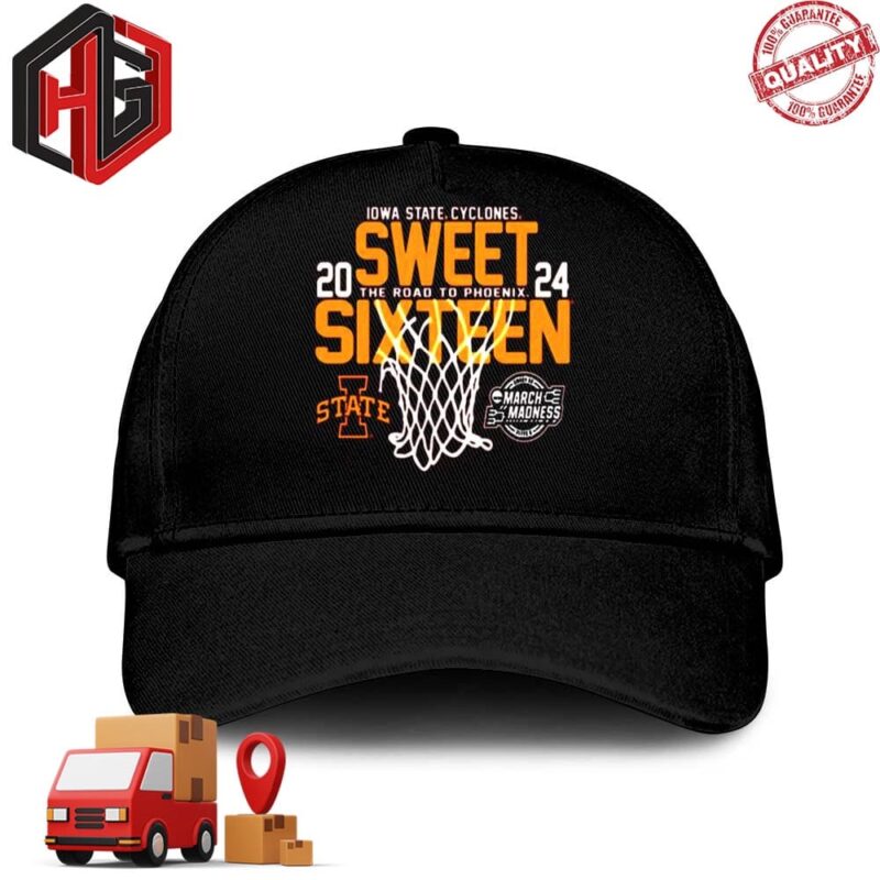 Iowa State Cyclones 2024 Sweet Sixteen The Road To Phoenix Merchandise Hat-Cap