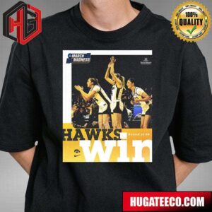 Iowa Wins Holy Cross In The Round Of 64 With Score 91-65 NCAA March Madness T-Shirt
