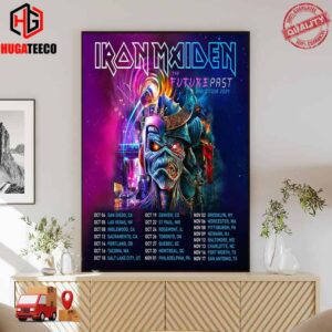 Iron Maiden The Future Past Worl Tour 2024 Home Decor Poster Canvas