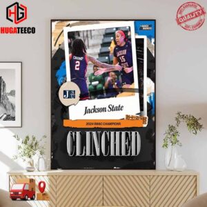 Jackson State Tigers Are The SWAC Tournament Champs NCAA March Madness Poster Canvas