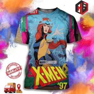 Jean Grey Marvel Animation All-new X-men 97 Streaming March 20 Only On Disney 3D T-Shirt