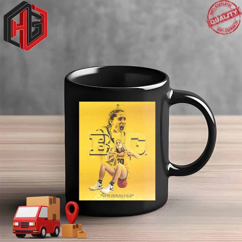 Kate Martin Captain x Iowa Hawkeyes Is Big Time Second Team All-Big Ten Big Ten Sportsmanship Award Ceramic Mug