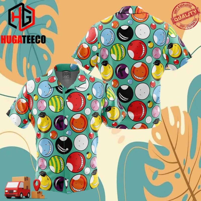 Koro-Sensei Expressions Assassination Classroom Hawaiian Shirt For Men And Women Summer Collections
