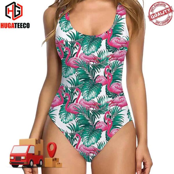 Leaf Pink Flamingo Ugly Swimsuit Bikini Summer Collections 2024