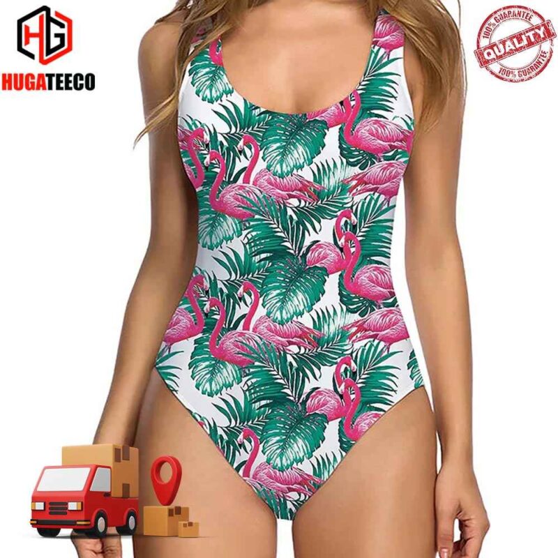 Leaf Pink Flamingo Ugly Swimsuit Bikini Summer Collections 2024