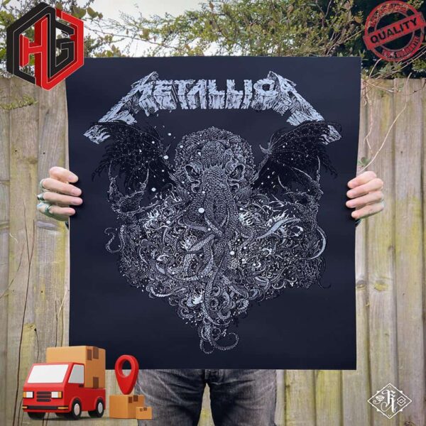 Limited In Met Store Metallica Ink Re-release Of The Call Of Ktulu By Richey Beckett Metallica Merch Store Poster Canvas