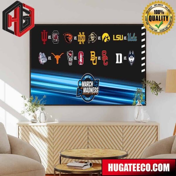 Limited Tickets The Sweet 16 NCAA March Madness Poster Canvas