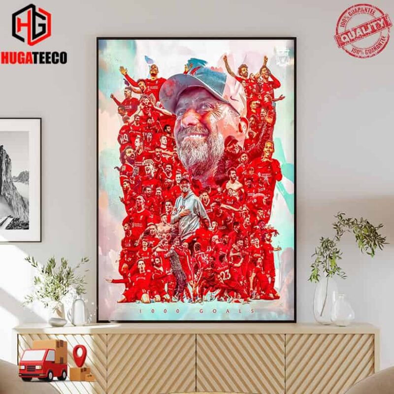 Liverpool FC Have Now Scored 1000 Goals Under Jurgen Klopp Poster Canvas