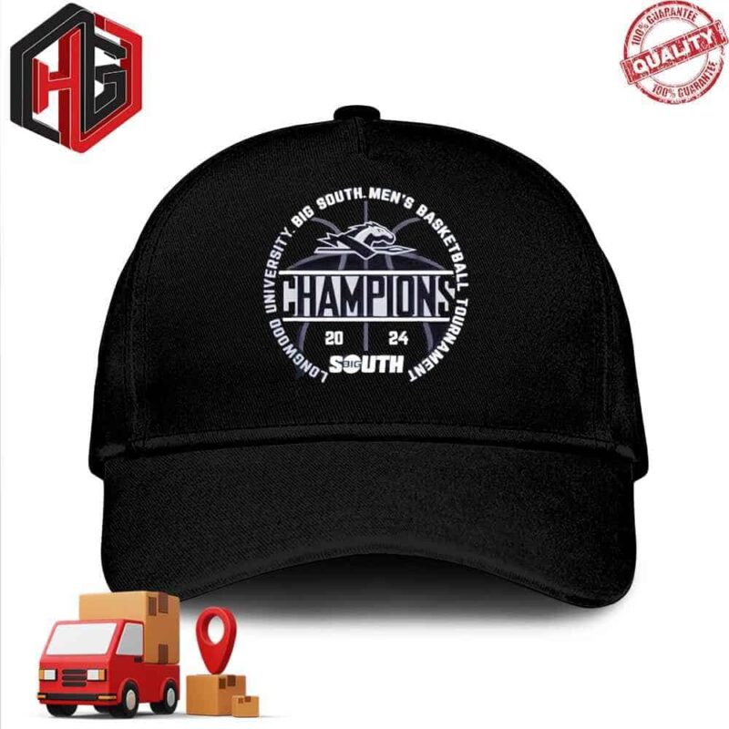 Longwood Lancers Big South Champs 2024 Mens Basketball Shirt Mens Hat-Cap