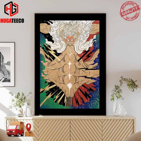 Luffy Gear 5 Sun God Nika In One Piece Painted By Justin96636 Poster Canvas