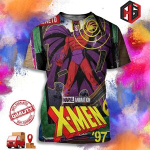 Magneto Marvel Animation All-new X-men 97 Streaming March 20 Only On Disney 3D T-Shirt