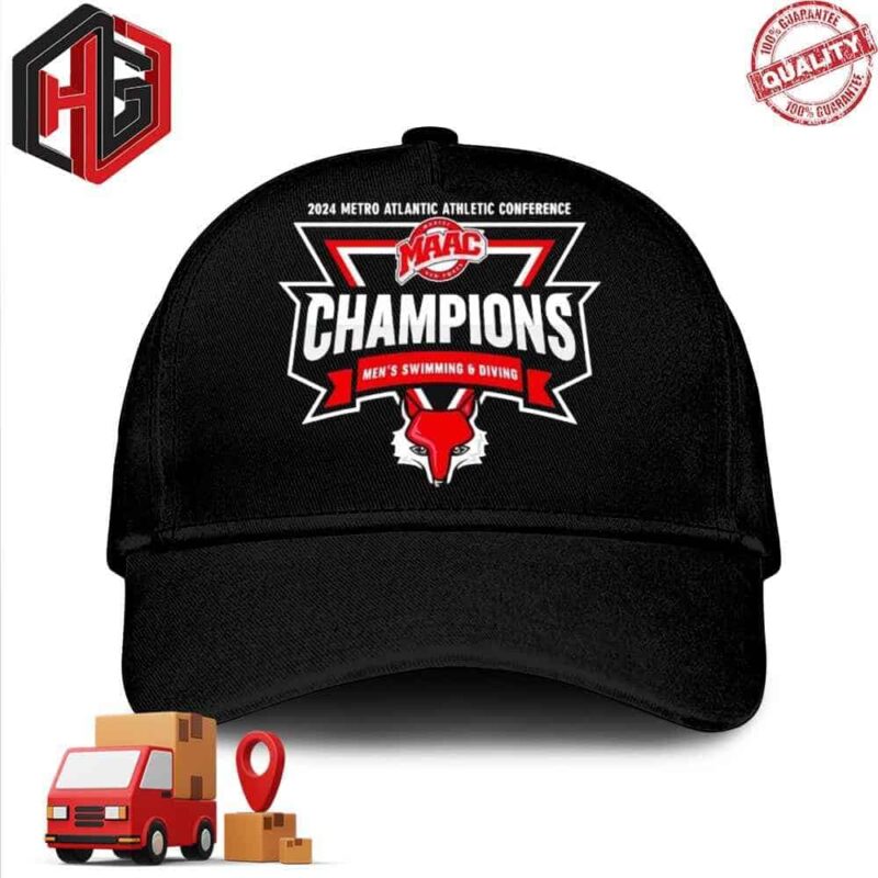 Marist 2024 Mens Swimming And Diving Champions Shirt Mens Hat-Cap