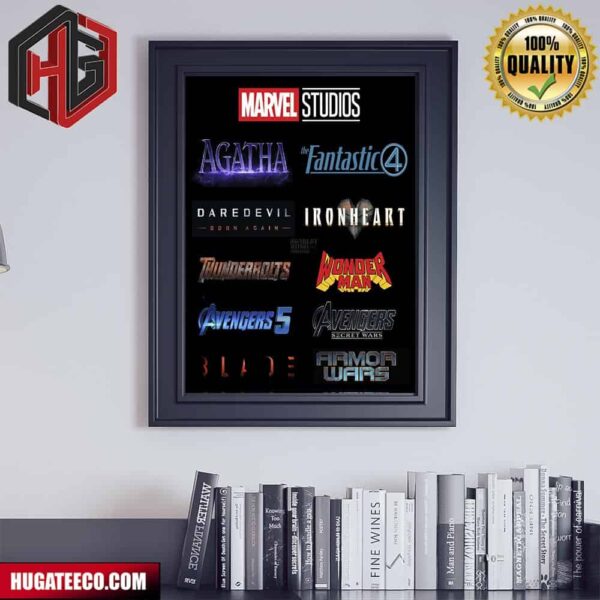 Mavel Studios Movies Logo Poster Canvas