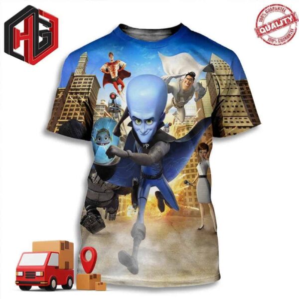 Megamind The Smartest Criminal in the World and the Biggest Loser Dream Works Animation 3D T-Shirt