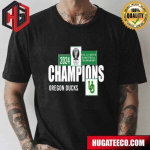 Men’s Blue 84 Black Oregon Ducks 2024 Pac-12 Men’s Basketball Conference Tournament Champions Locker Room T-Shirt