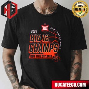 Men’s Blue 84 Cardinal Iowa State Cyclones 2024 Big 12 Men’s Basketball Conference Tournament Champions Locker Room T-Shirt