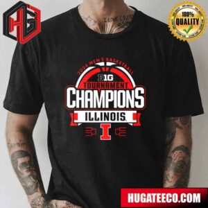 Men’s Blue 84 Navy Illinois Fighting Illini 2024 Big Ten Men’s Basketball Conference Tournament Champions Locker Room T-Shirt