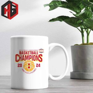 Men’s Fanatics Branded Heather Gray Iowa State Cyclones 2024 Big 12 Men’s Basketball Conference Tournament Champions T-Shirt Ceramic Mug