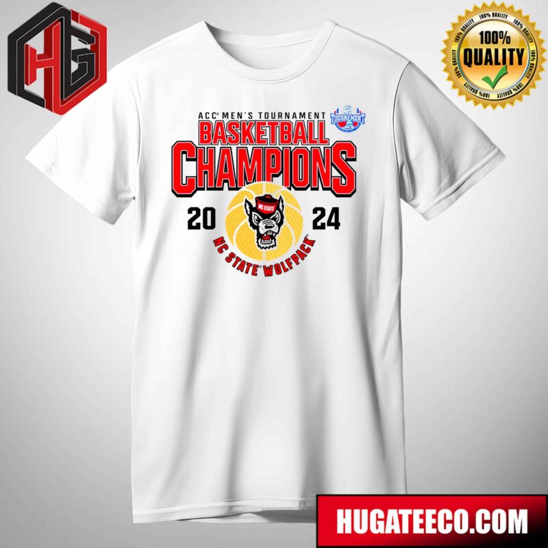 Men’s Fanatics Branded Heather Gray NC State Wolfpack 2024 ACC Men’s Basketball Conference Tournament Champions T-Shirt