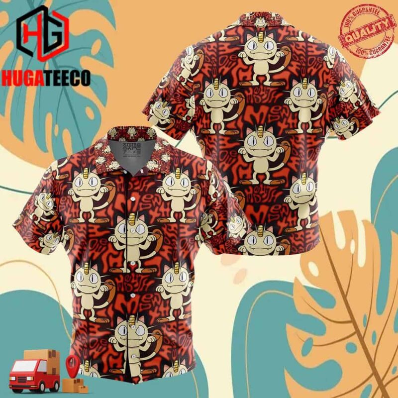 Meowth Pokemon Hawaiian Shirt For Men And Women Summer Collections