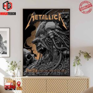 Metallica At Power Trip Empire Polo Club On October 8 2023 Poster Canvas