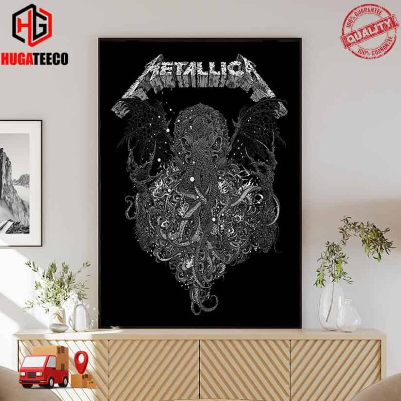 Metallica Limited Edition Re-released Of The Call Of Ktulu Poster By Richey Beckett Poster Canvas