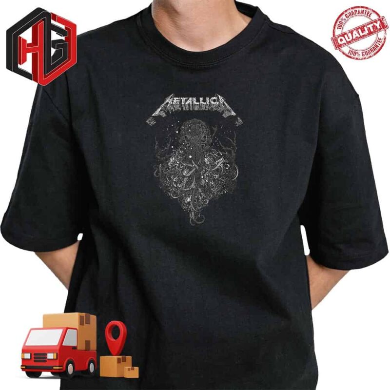 Metallica Limited Edition Re-released Of The Call Of Ktulu Poster By Richey Beckett T-Shirt