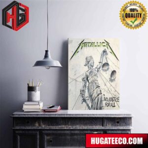 Metallica Official Album For And Justice For All Poster Canvas