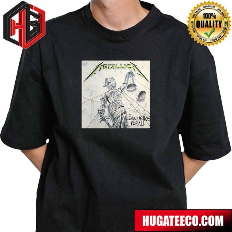 Metallica Official Album For And Justice For All T-Shirt