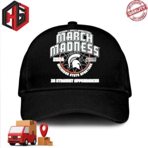 Michigan State Spartans 2024 26 Straight March Madness Hat-Cap