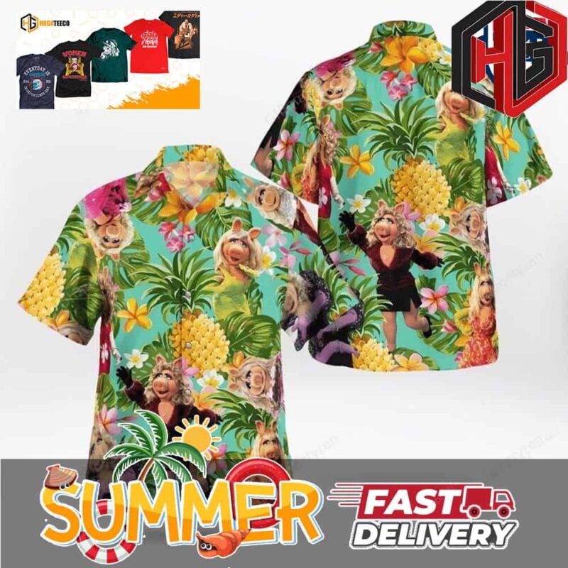 Miss Piggy The Muppets Summer Hawaiian Shirt And Beach Short