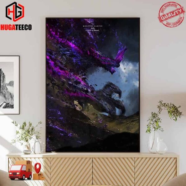 Monster Hunter 4 Black Eclipse Dragon Gore Magara Crazy Dragon Transformation Fan Art Poster Canvas