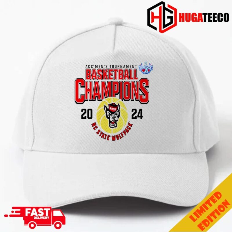 NC State Wolfpack 2024 Acc Men’s Basketball Conference Tournament Champions Classic Hat-Cap
