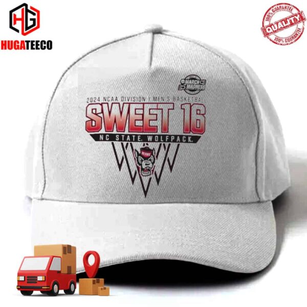 NC State Wolfpack Sweet 16 DI Men’s Basketball 2024 The Road To Phoenix Classic Hat-Cap