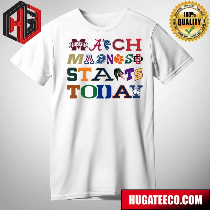 NCAA March Madness Tournament Team Logos T-Shirt