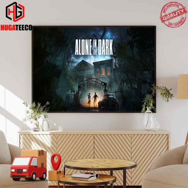 New Game Releases Alone In The Dark 2024 Poster Canvas