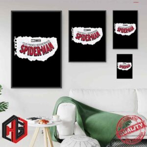 New Official Logo For Your Friendly Neighborhood Spider-Man Marvel Animation Poster Canvas