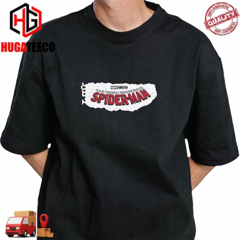 New Official Logo For Your Friendly Neighborhood Spider-Man Marvel Animation T-Shirt