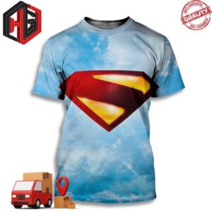 New Teaser Poster With The New Logo For Superman 2025 Film Superman Legacy By James Gunn 3D T-Shirt