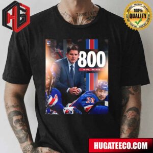 New York Rangers Coach Peter Laviolette With 800 Wins T-Shirt