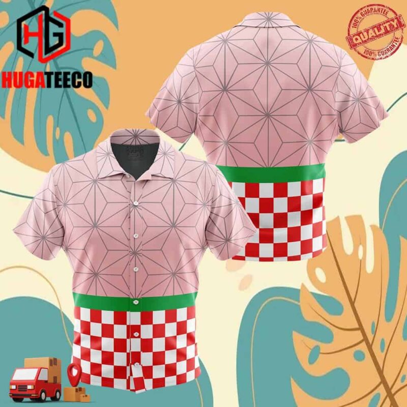 Nezuko Kamado Demon Slayer Hawaiian Shirt For Men And Women Summer Collections