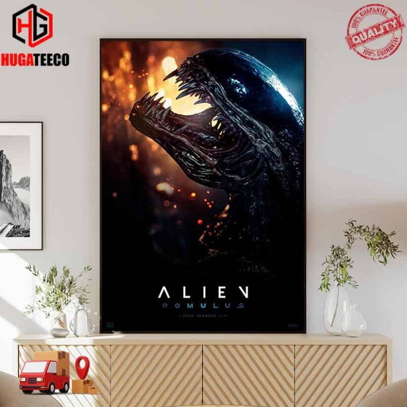 Official 10th Poster For Alien Romulus Distributed By 20th Century Studios Home Decor Poster Canvas