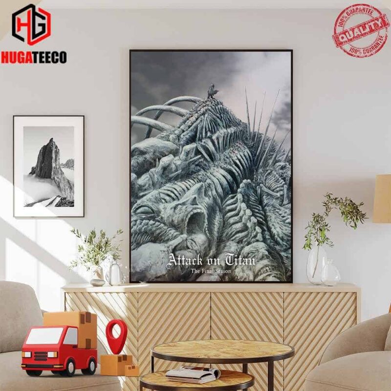 Official Attack on Titan The Final Season Volume 5 Blu-Ray Cover Poster Canvas