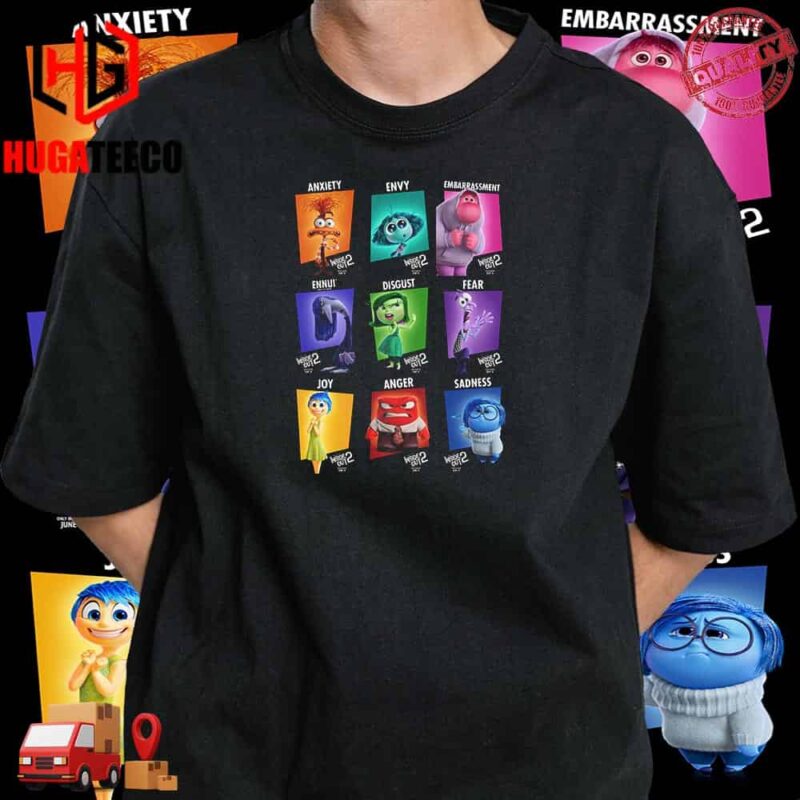 Official New Character Poster For Pixar’s Inside Out 2 T-Shirt